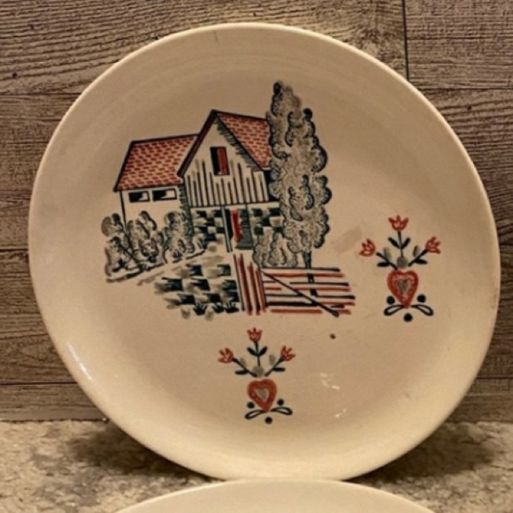 4 Vintage Stetson Plates
